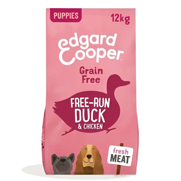 Edgard & Cooper Dog Puppy- Anatra e Pollo Freschi - 12 Kg - Human Grade