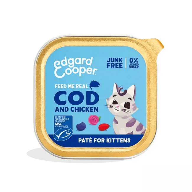 Edgard & Cooper Kitten - Patè Merluzzo e Pollo