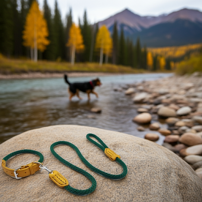 Sailing Line set in Corda Verde Oliva & Senape