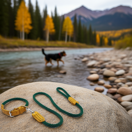 Sailing Line set in Olive Green & Mustard