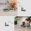Ne&no® Futterunterlage aus Kunstleder ne&no® für Hunde und Katzen  -4