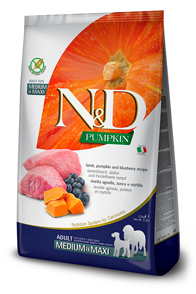 Pet Boutique - N&D Pumpkin Grain Free Agnello e Mirtillo Medium/Max