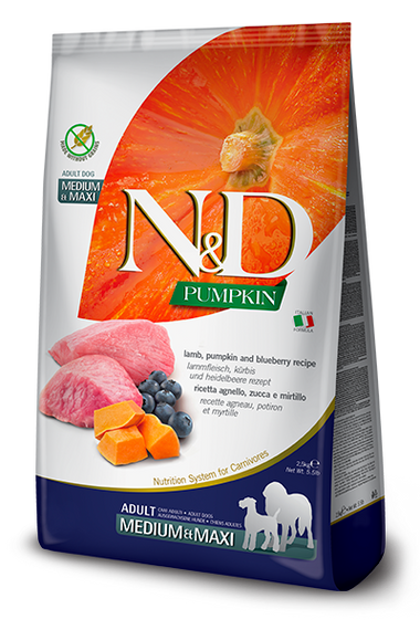 Pet Boutique - N&D Pumpkin Grain Free Agnello e Mirtillo Medium/Max