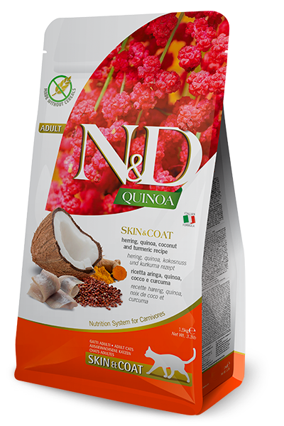 N&D Cat Quinoa Skin & Coat Herring