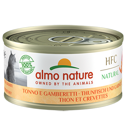 Almo Nature HFC Naturkatzen-Thunfisch und Garnelen