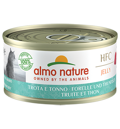 Almo Nature HFC cat jelly Trout and Tuna