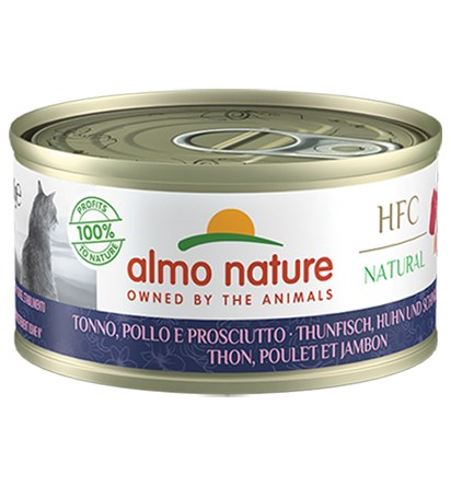 Almo Nature HFC Natural Cat Thunfisch, Huhn und Schinken