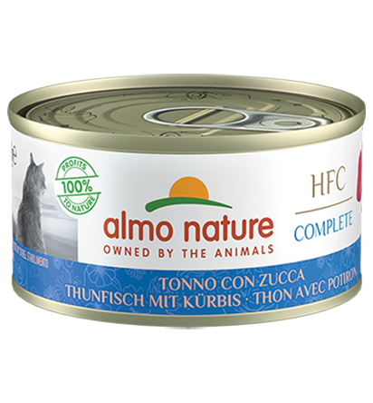 Almo Nature HFC Kompletter Thunfisch für Katzen mit Kürbis