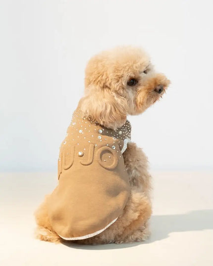 Comprar caramel Liu Jo - Sudadera con logo y brillantes