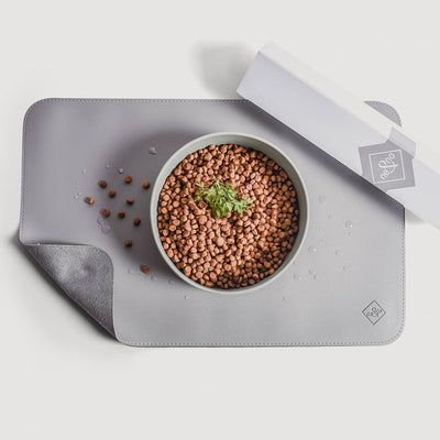 Ne&no® Tappetino da alimentazione in ecopelle ne&no® per cani e gatti - 0