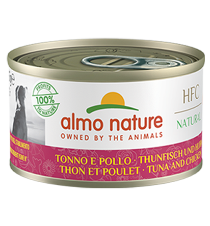 Almo Nature HFC DOG – Natürlich – Thunfisch und Huhn