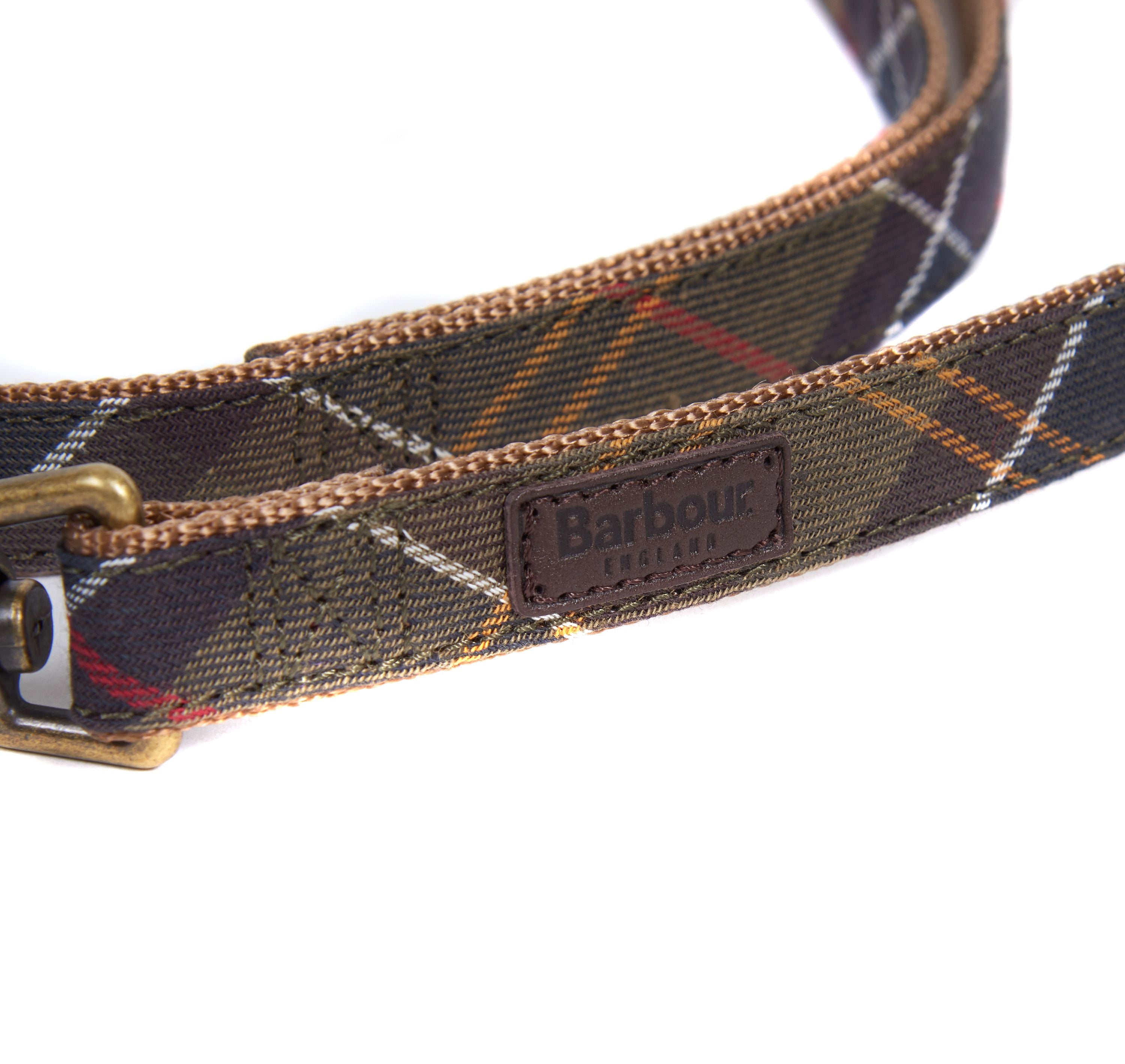 Barbour Webbing Tartan Dog Lead