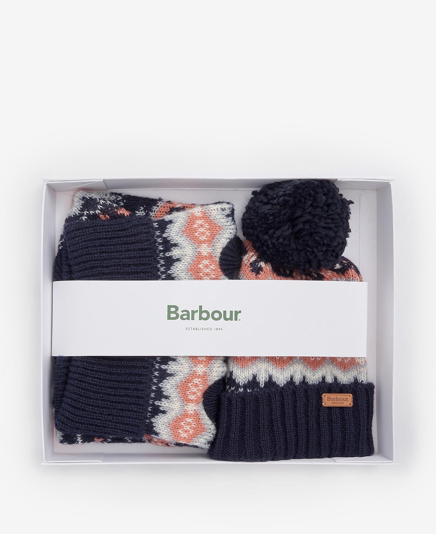 Barbour - Set regalo per cani con fantasia Fair Isle