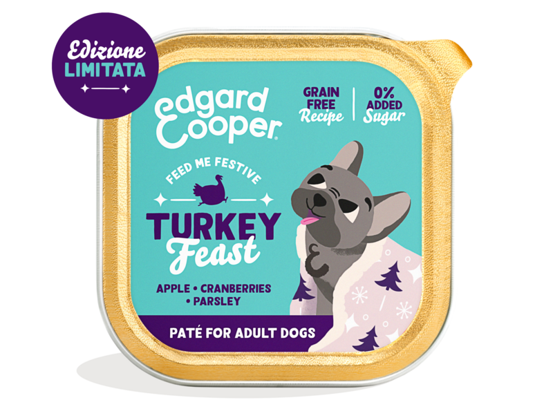 Edgard & Cooper Dog - Paté de pavo en bandeja de fiesta