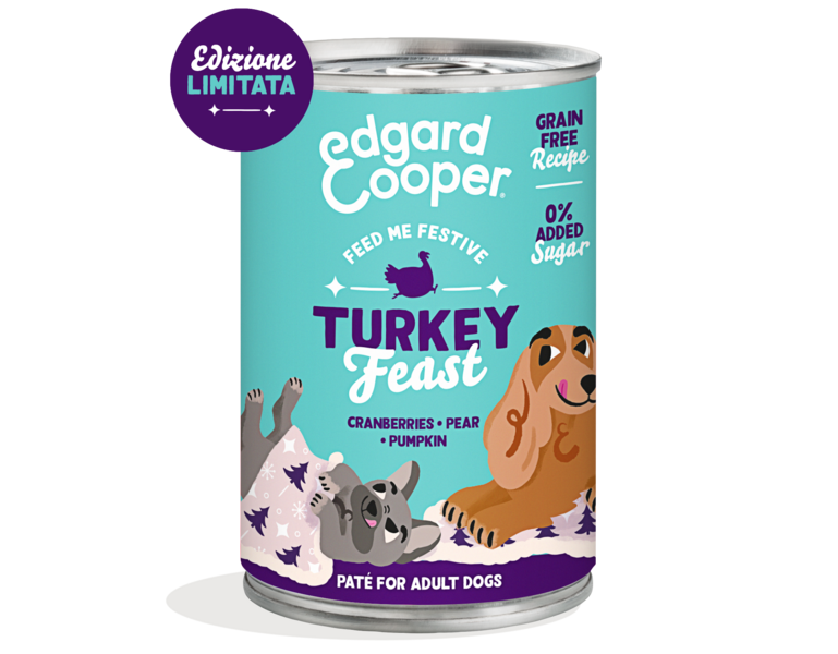 Edgard & Cooper Dog - Paté de pavo en lata para las fiestas