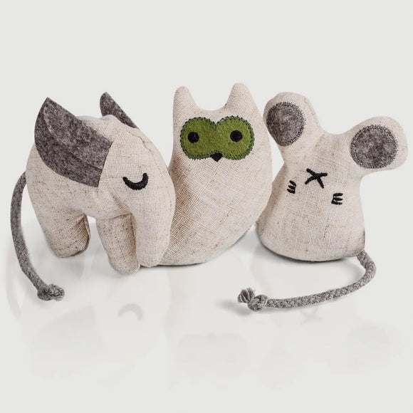 Ne&No - Spielzeug für Katzen Set 3 Puppen