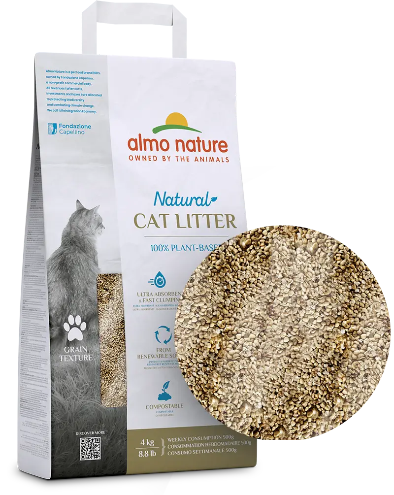 Litière pour chat Almo Nature - Texture grain