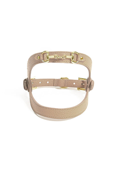 Compra beige Pupet Couture - pettorina in pelle con morsetto