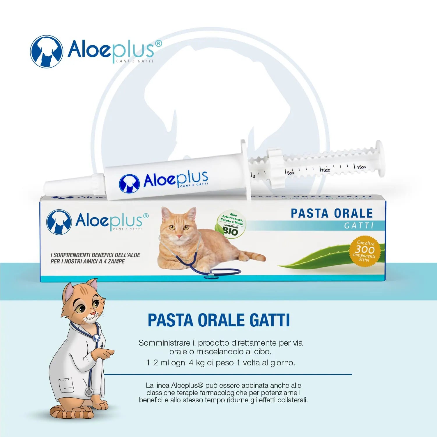 Aloeplus oral paste for cats