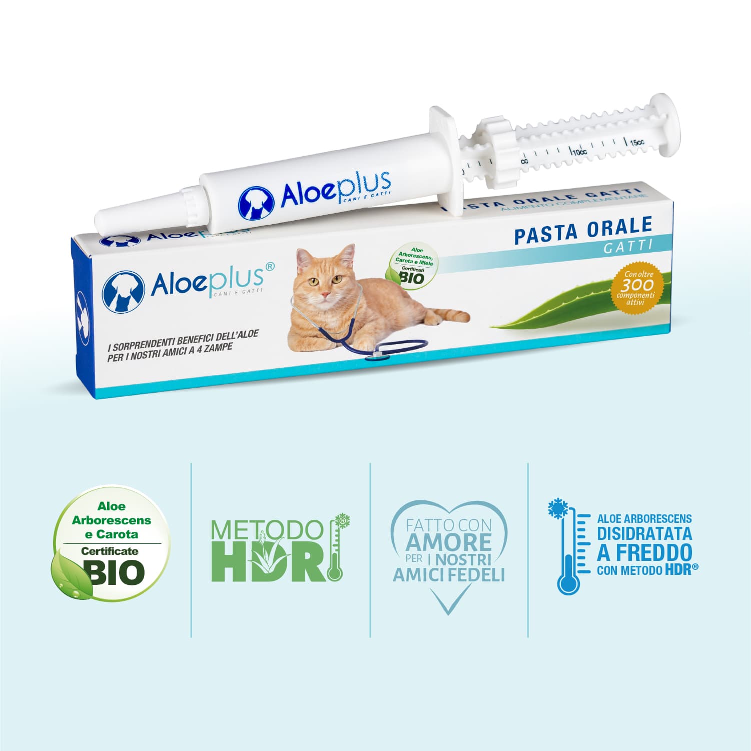 Aloeplus oral paste for cats