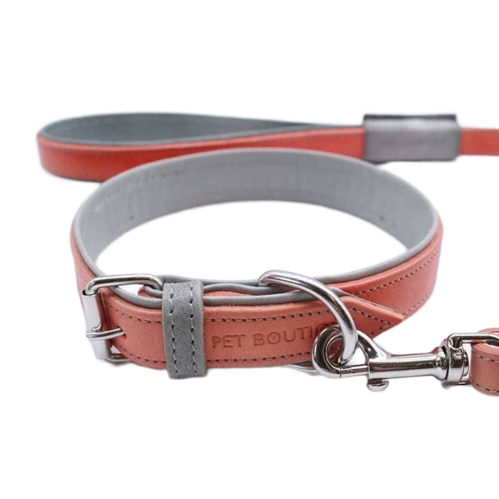 Jet Line Set in Salmon & Mercury Leather - 0