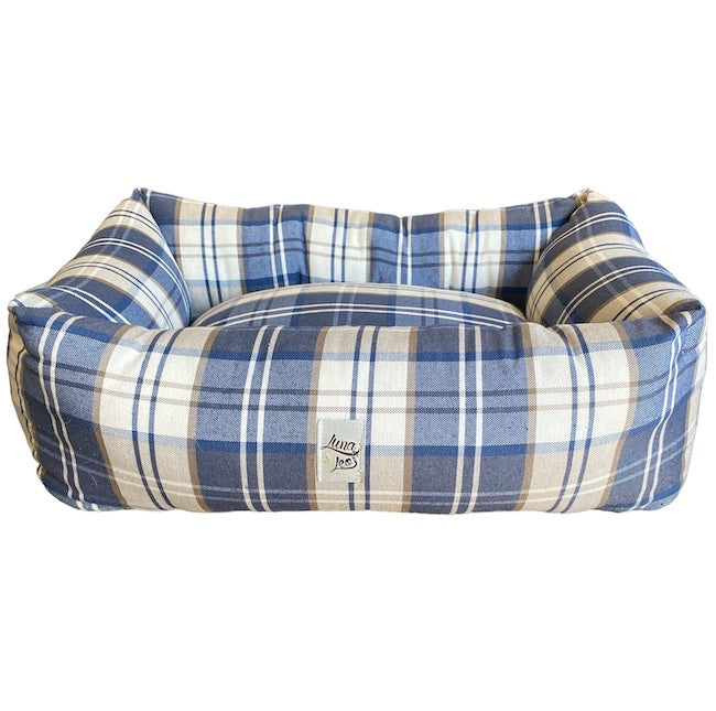 Scottish Blue / Beige Square Sofa