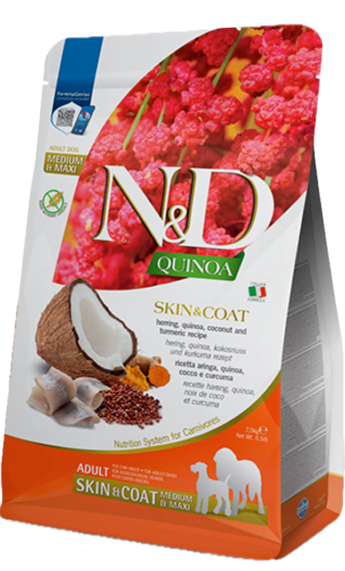 N&D Quinoa Dog Skin & Coat Aringhe - 0