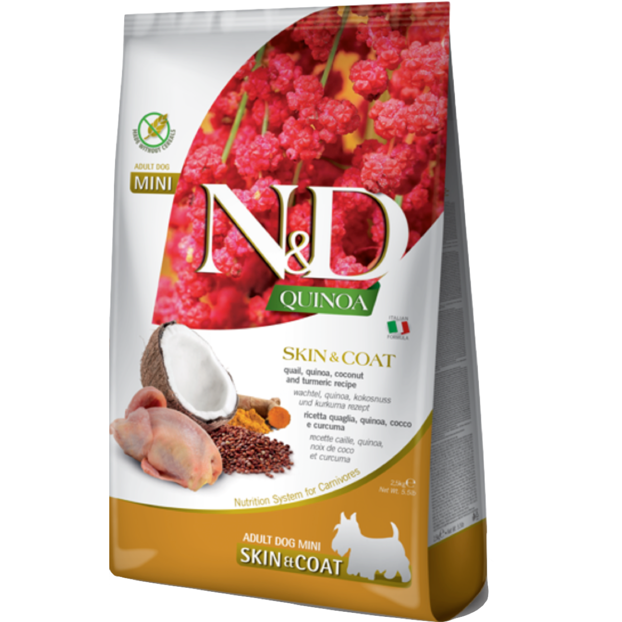 N&D Quinoa Dog Skin & Coat Quaglia - 0