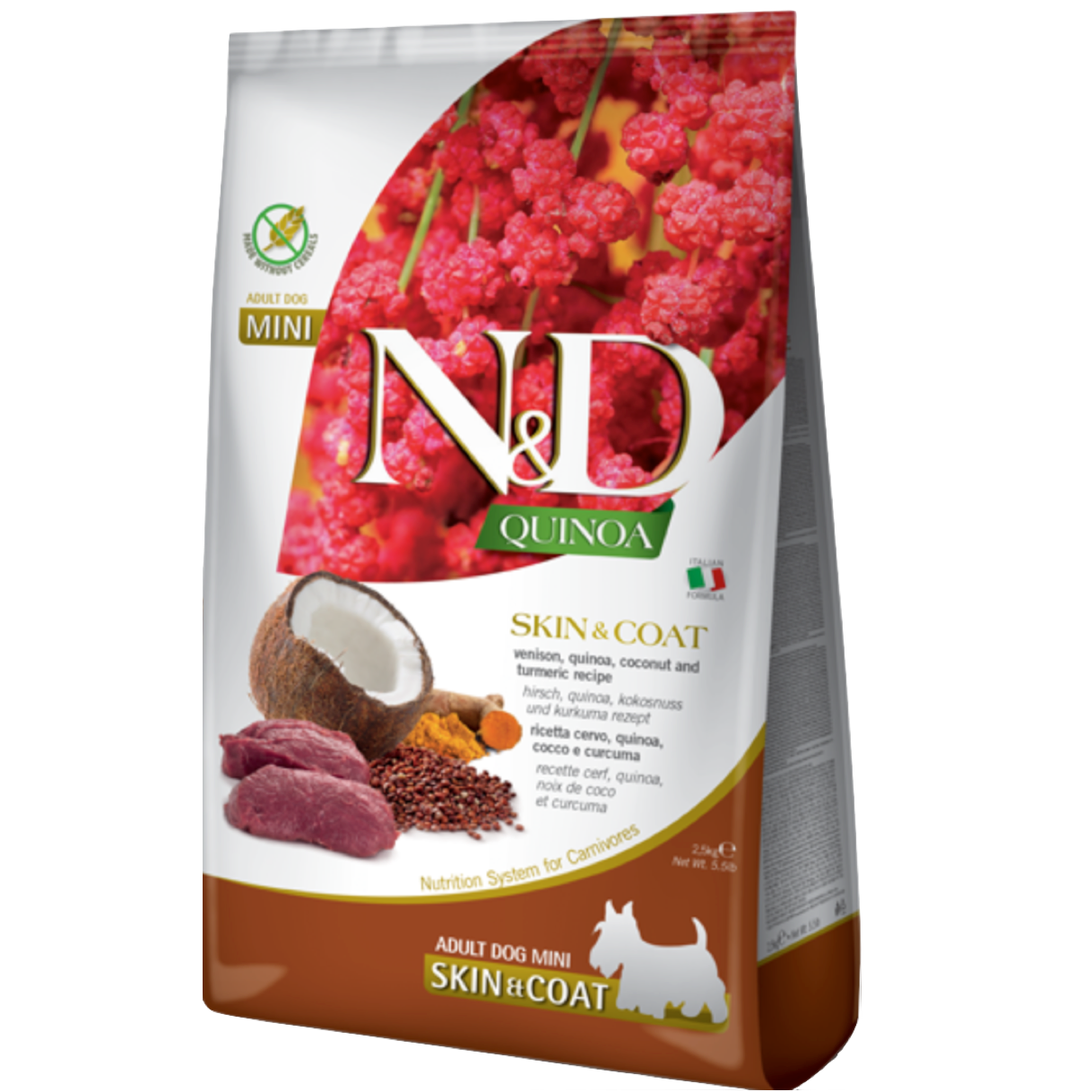 N&D Quinoa Dog Skin & Coat Cervo
