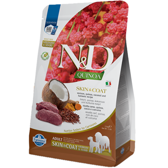 N&D Quinoa Dog Skin & Coat Cervo