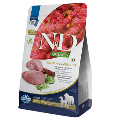 Farmina Dog N&D Quinoa Weight Management Agnello - 0