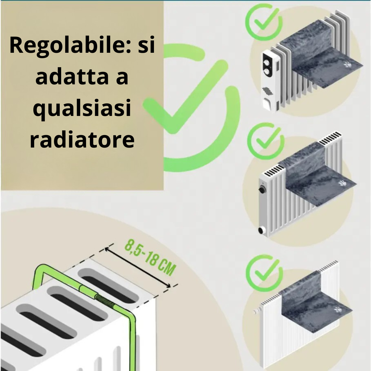 Ne&No - lettino per gatti da termosifone - regolabile