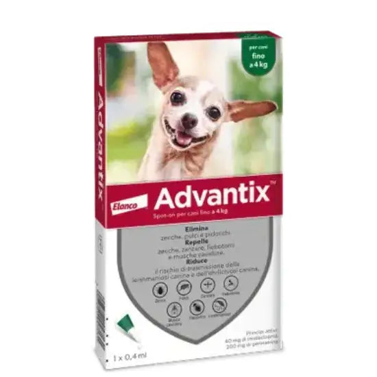 Advantix™ spot-on per cani - Fino a 4 Kg - Antiparassitari