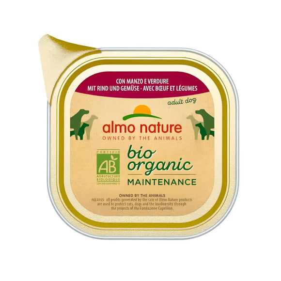 Almo Nature Daily Bio DOG con Manzo e Verdure - 100 Gr - Super Premium