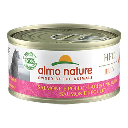 Almo Nature HFC cat jelly con Salmone e Pollo - 70 Gr - Human Grade