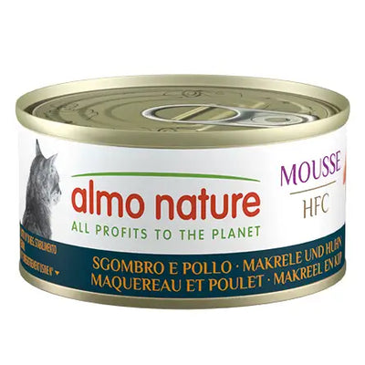 Almo Nature HFC cat Mousse - Sgombro e pollo - Human Grade