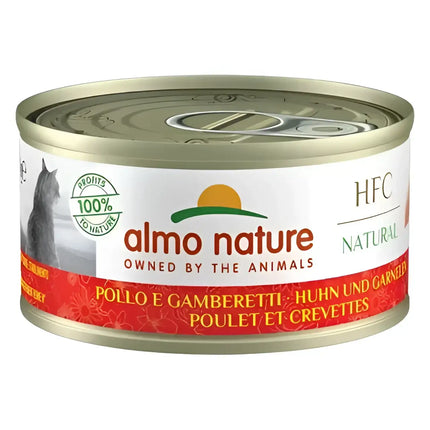 Almo Nature HFC Natural cat Pollo e Gamberetti - 70 Gr - Human Grade