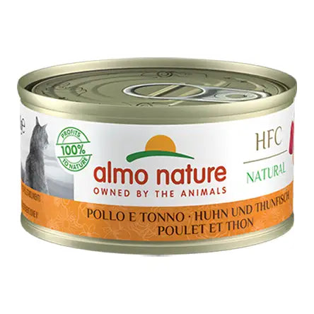 Almo Nature HFC Natural cat con Pollo e Tonno - 70 Gr - Human Grade