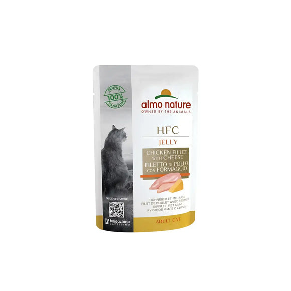 Almo Nature HFC pouch cat Filetto di Pollo e Formaggio - 55 Gr - Human Grade