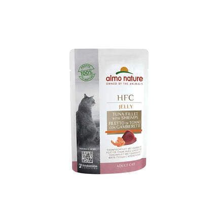 Almo Nature HFC pouch cat Tonno e Gamberetti - 55 Gr - Human Grade