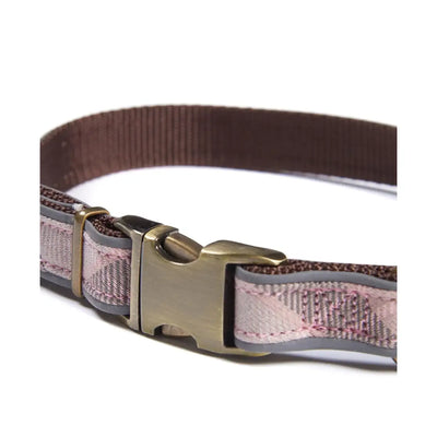 Barbour - Collare per cani Tartan Pink riflettente - Collari