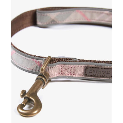 Barbour - Guinzaglio Per Cani Taupe Pink Tartan Riflettente - Guinzagli