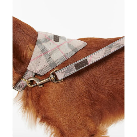 Barbour - Guinzaglio Per Cani Taupe Pink Tartan Riflettente - Guinzagli