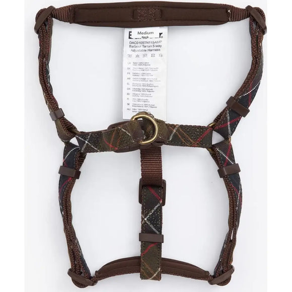 Barbour - Tartan imbracatura regolabile per cani a 5 punti - Pettorine