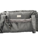 Borsa per cani Montreal - grigio scuro / Velluto - Trasportini