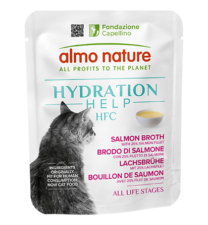 Almo Nature HFC Hydration Help Salmon Broth with Salmon Fillet