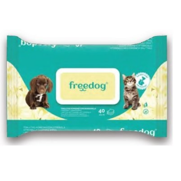 Free Dog - Toallitas limpiadoras de manzanilla - 40 pz