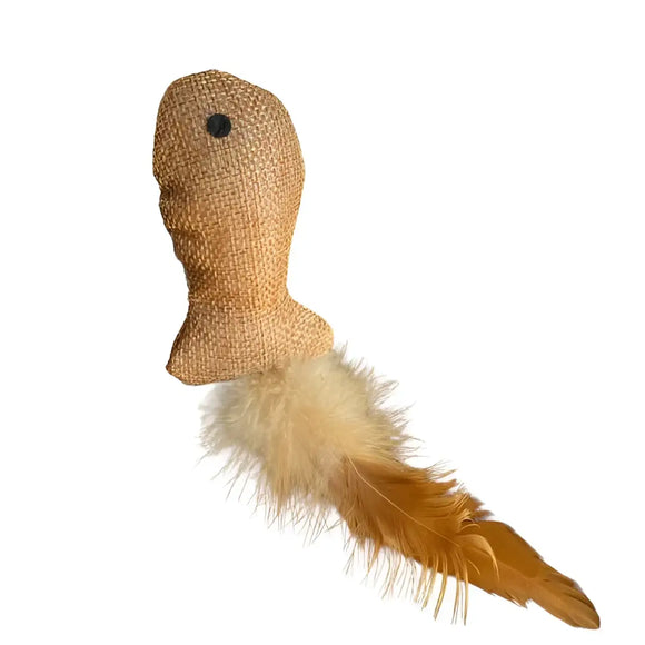 Cannetta con filo e animaletti in tessuto - 1 Pz - Giochi