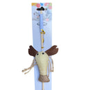 Cannetta con filo e animaletti in tessuto - 1 Pz - Giochi