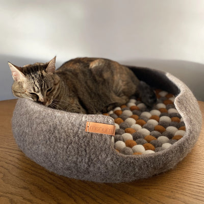 Mishum - Cesta per gatti in feltro
